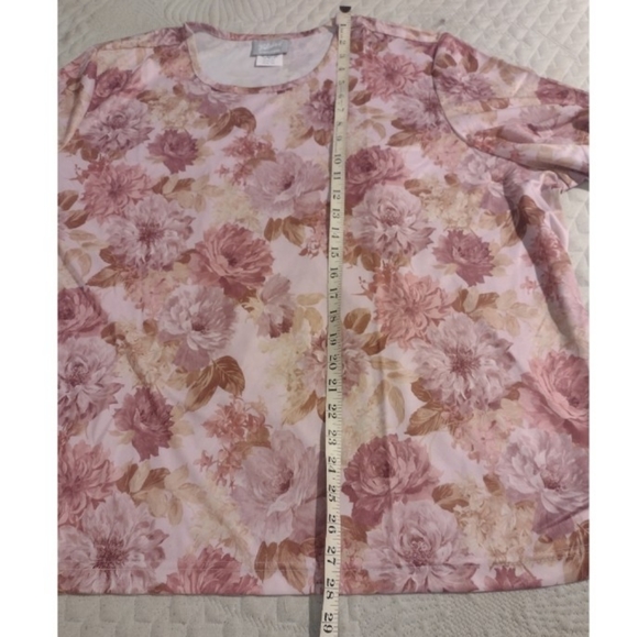 Blair Tops Nwot Blair Womens Plus Size Floral Print Short Sleeved